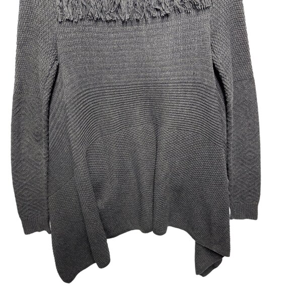 Lucky Brand Fringe Woven Knit Duster Sweater Cardigan Jacket - Picture 8 of 10